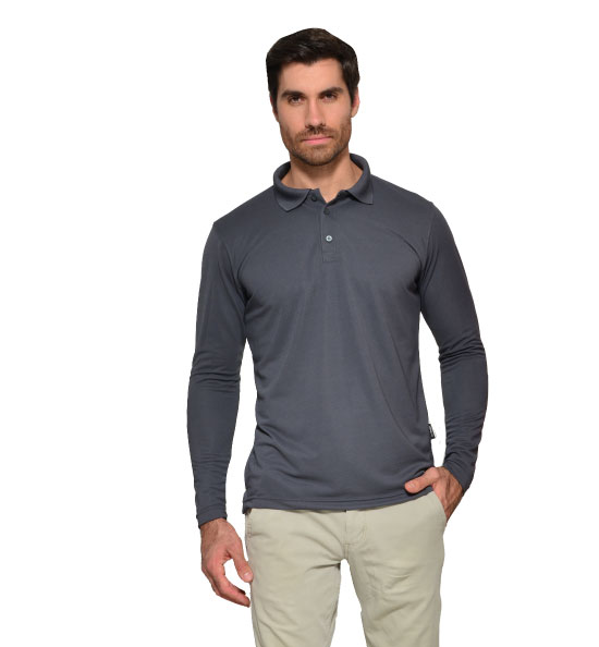 POLO MANGA LARGA FIT